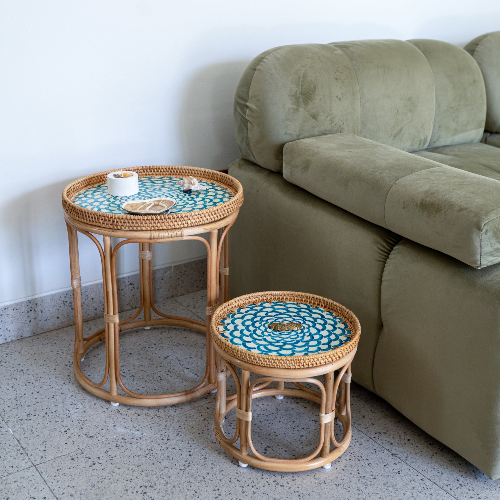 Bloom Rattan Table Set