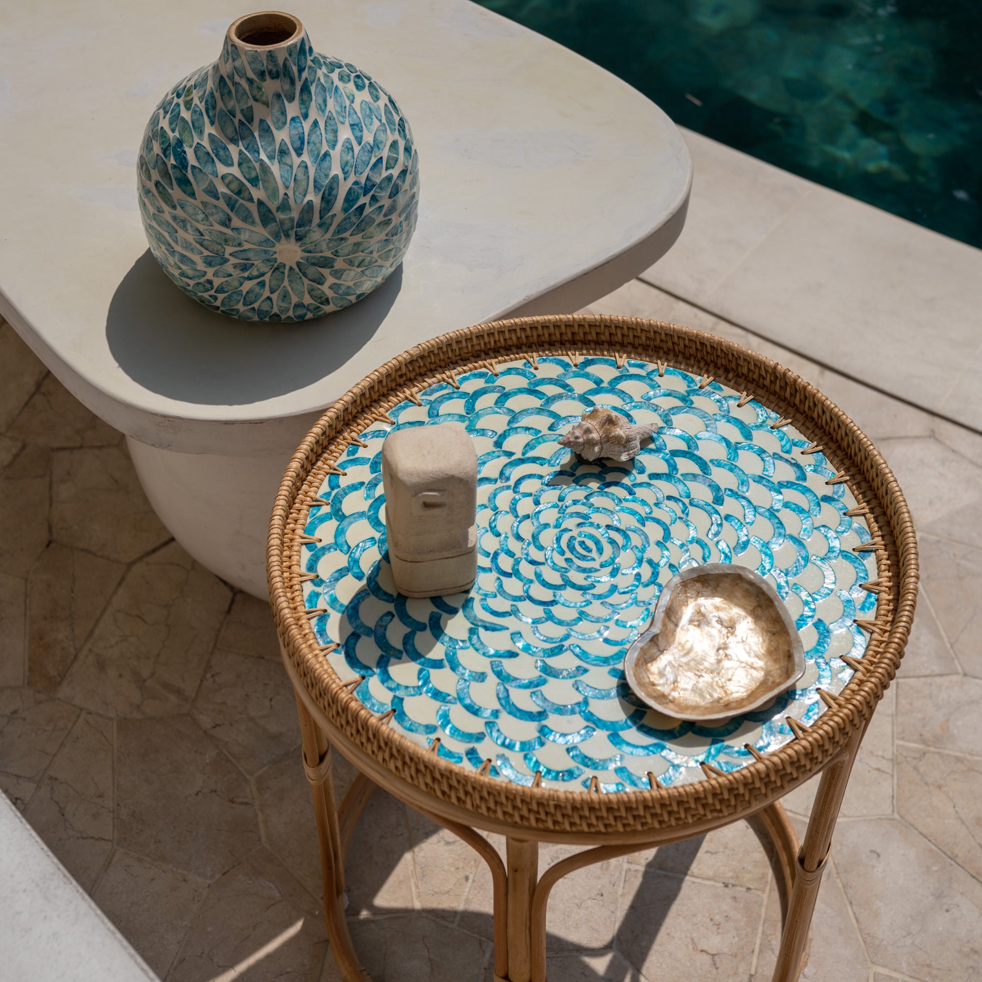 Bloom Rattan Table