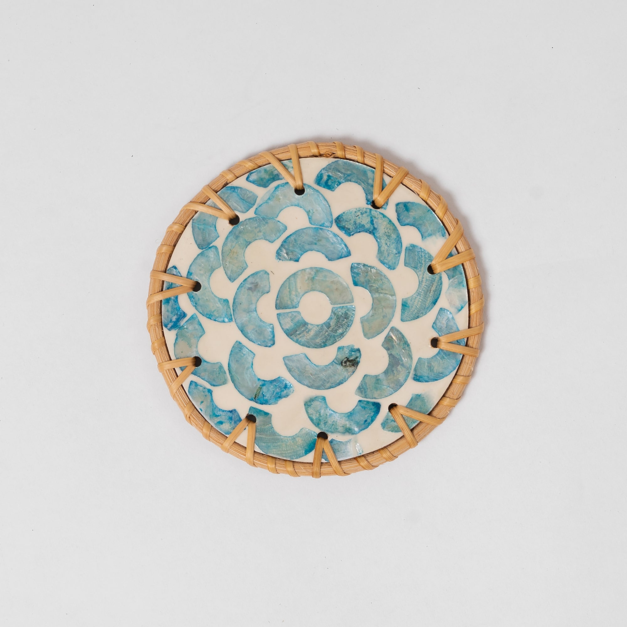 Bloom Rattan Coasters (Set of 4)
