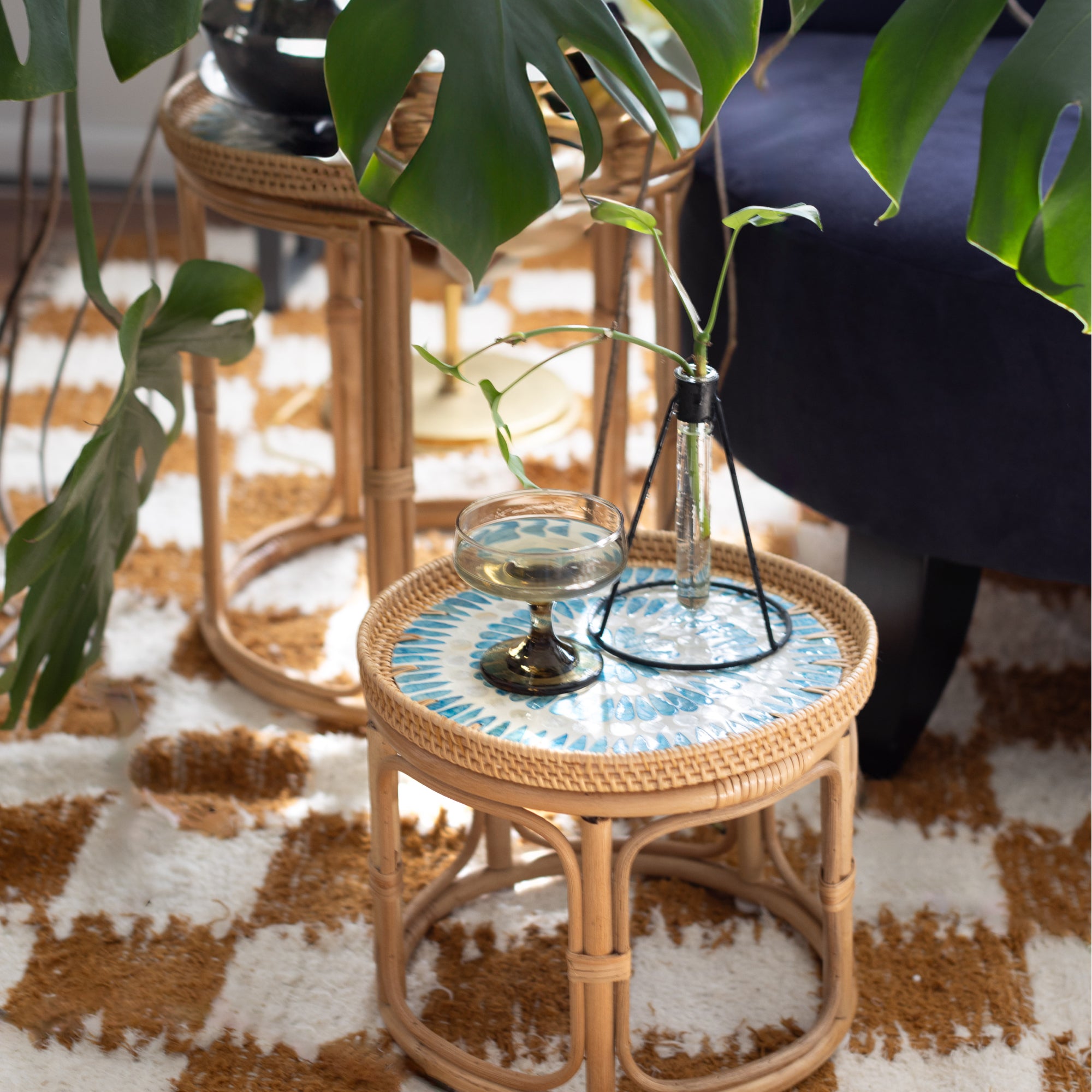 Serene Rattan Table Set