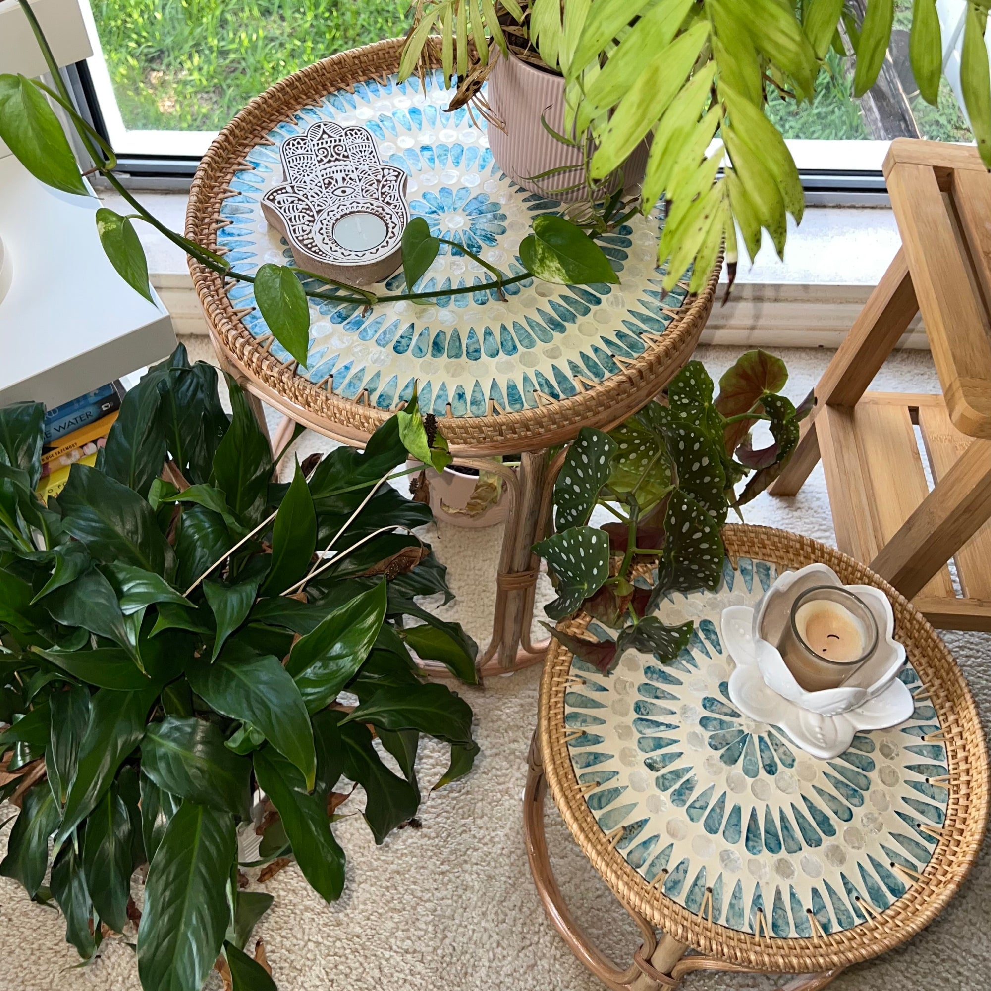 Serene Rattan Table Set