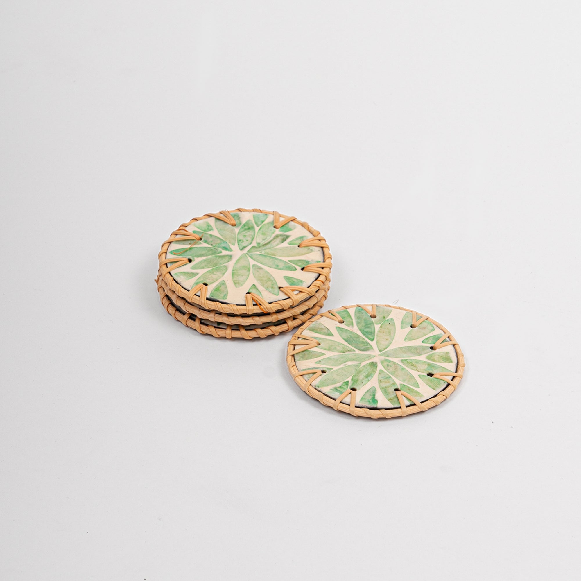 Bliss Rattan Coasters (Set of 4)