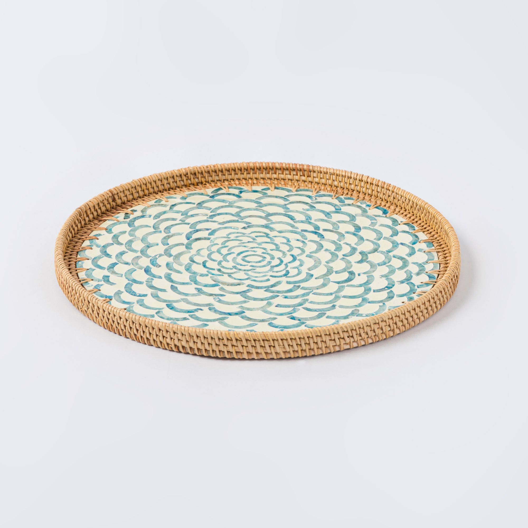 Bloom Large Rattan Tray