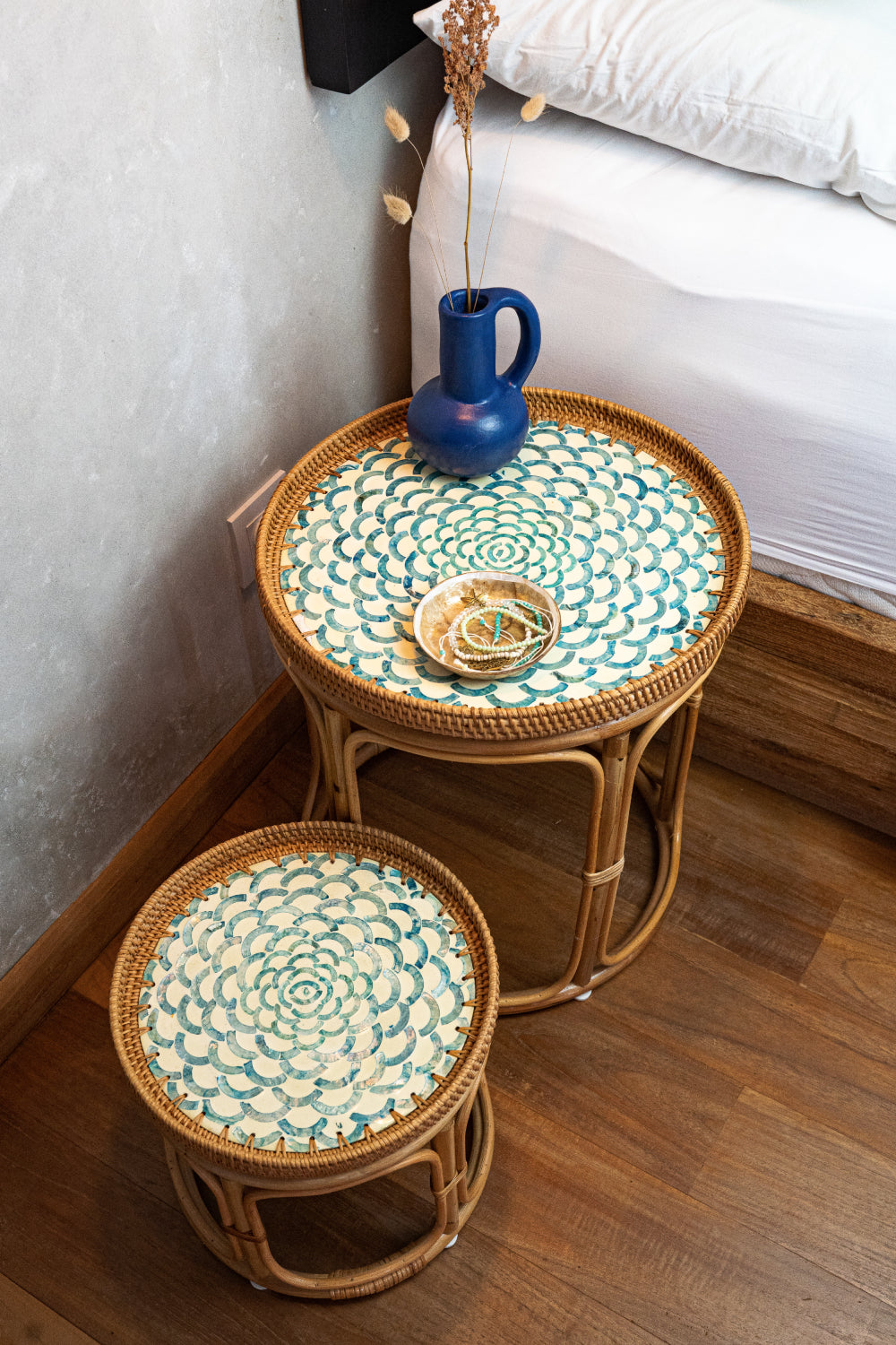 Bloom Rattan Table Set