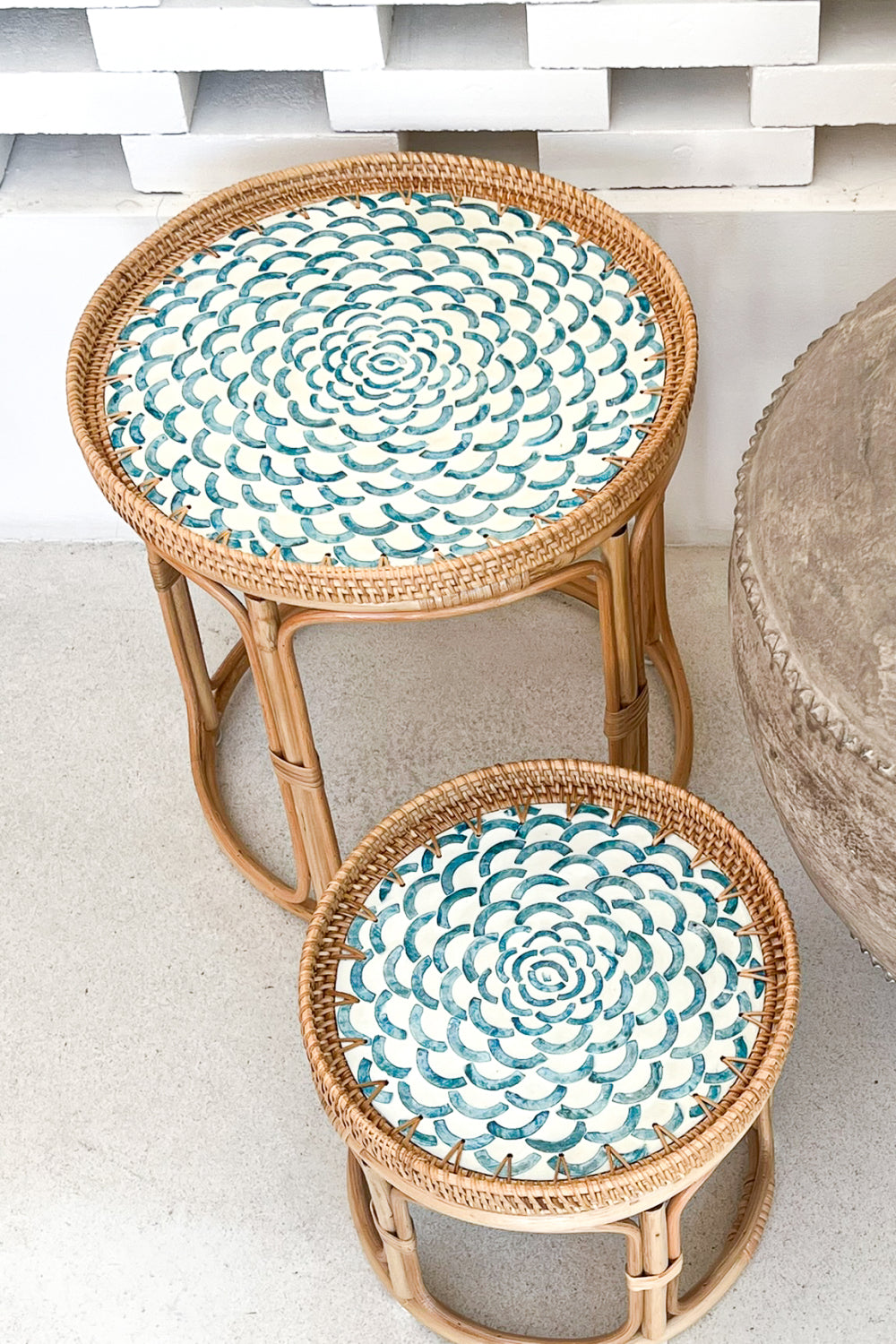 Bloom Rattan Table Set