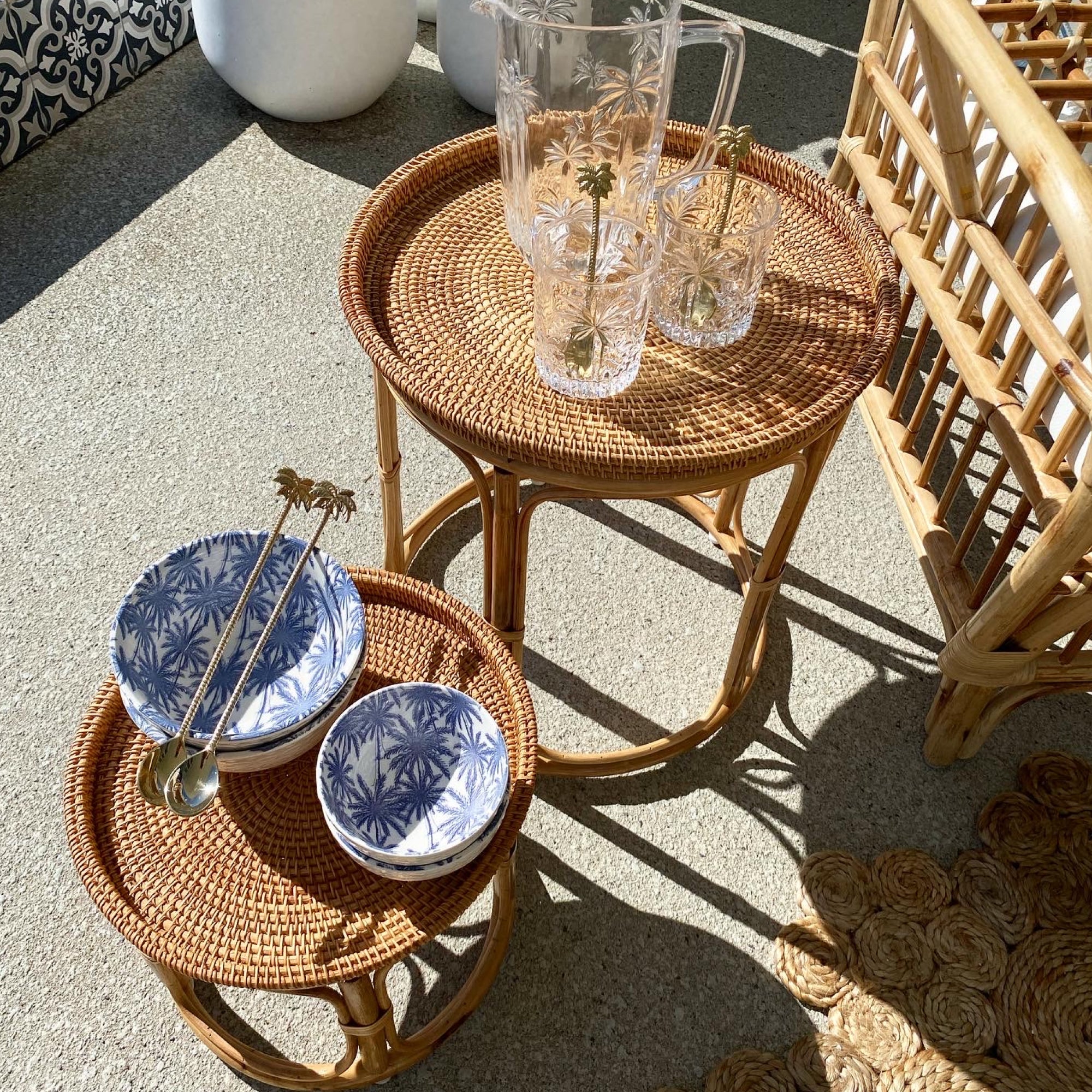 Calm Rattan Table Set