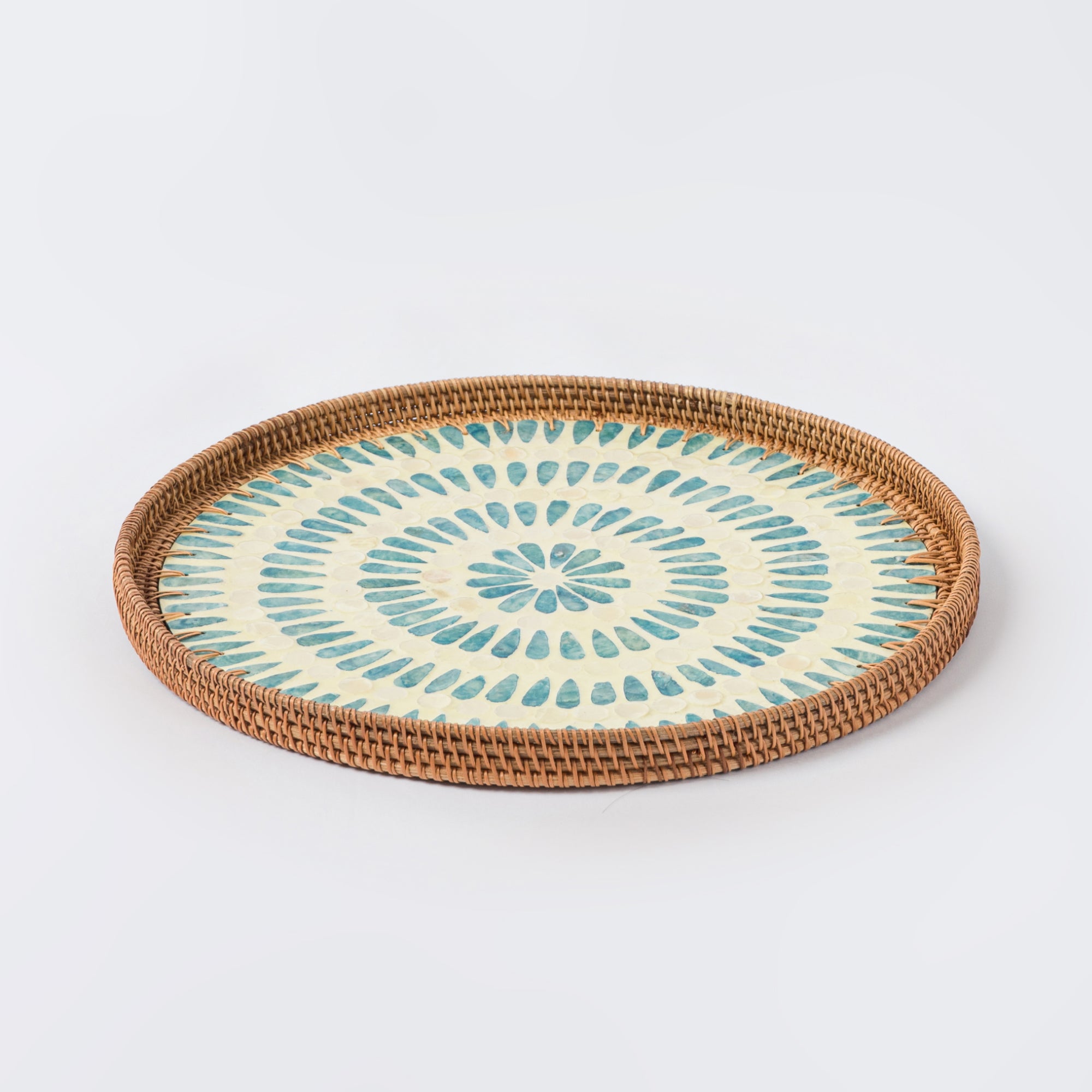 Serene Large Rattan Tray