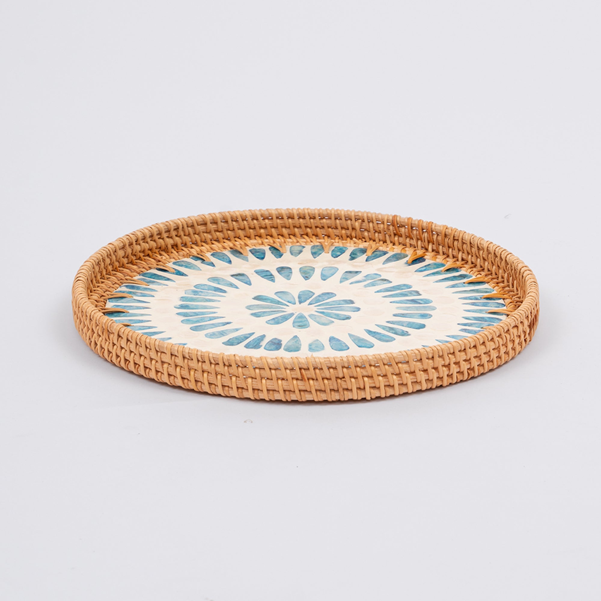 Serene Medium Rattan Tray