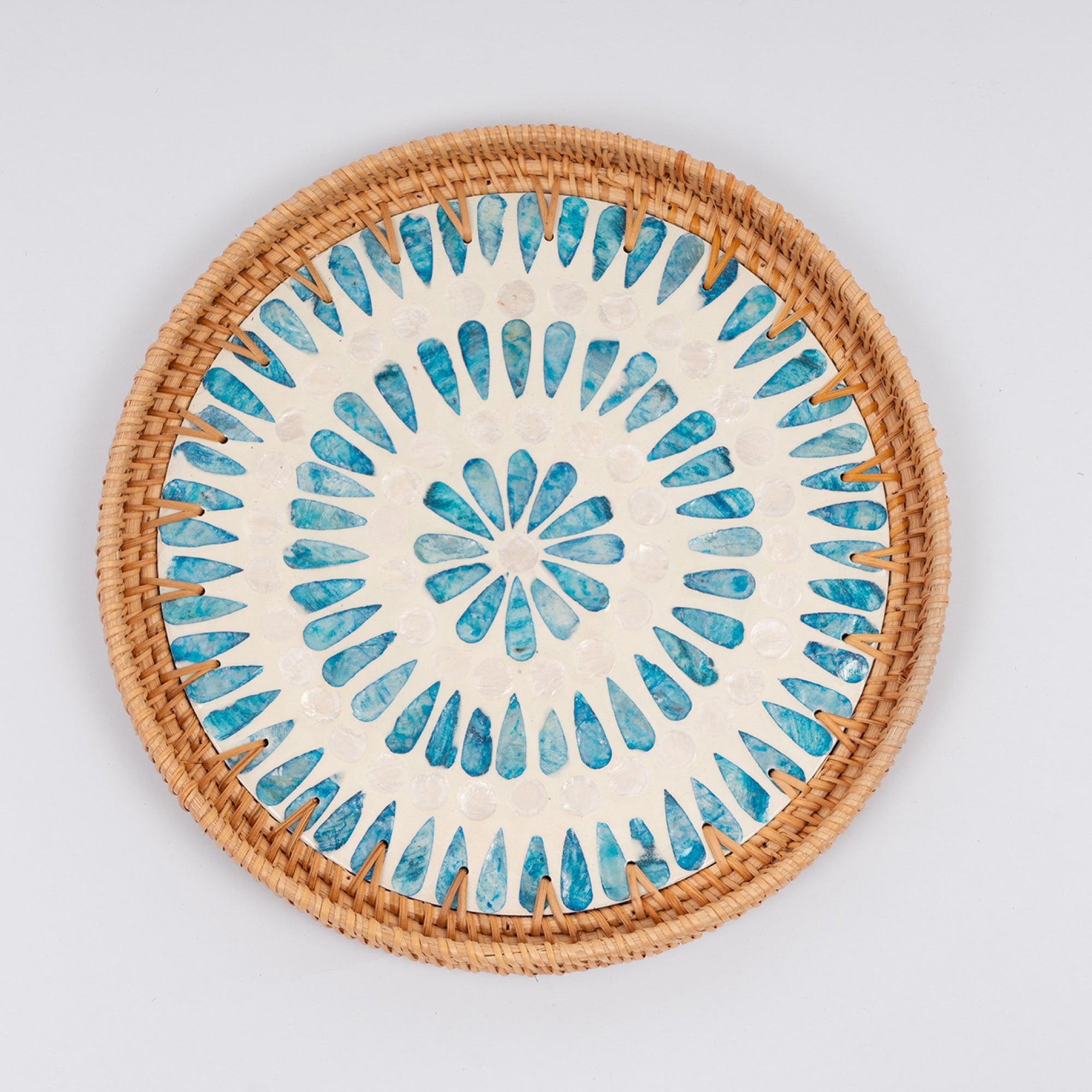 Serene Medium Rattan Tray