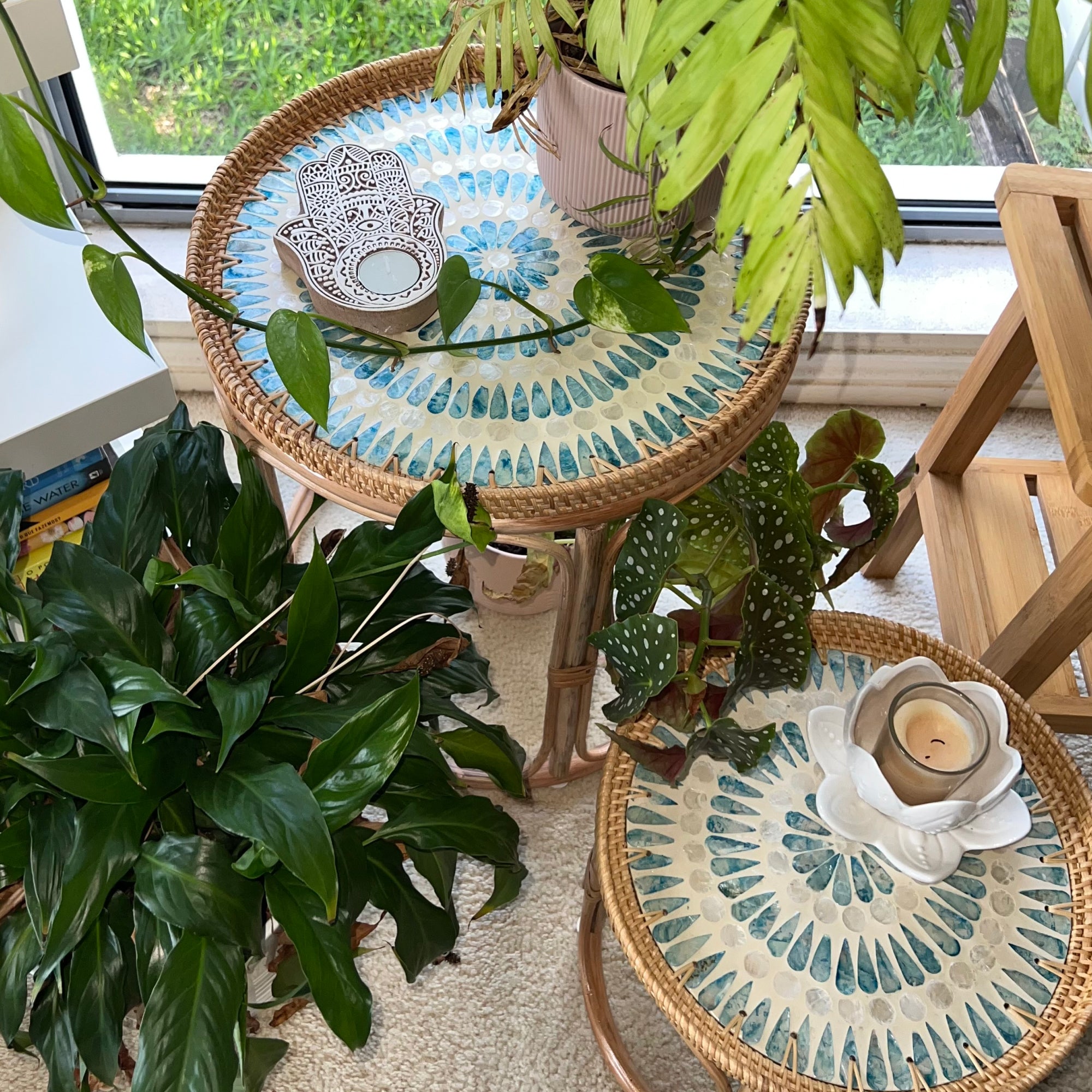 Serene Rattan Table Set