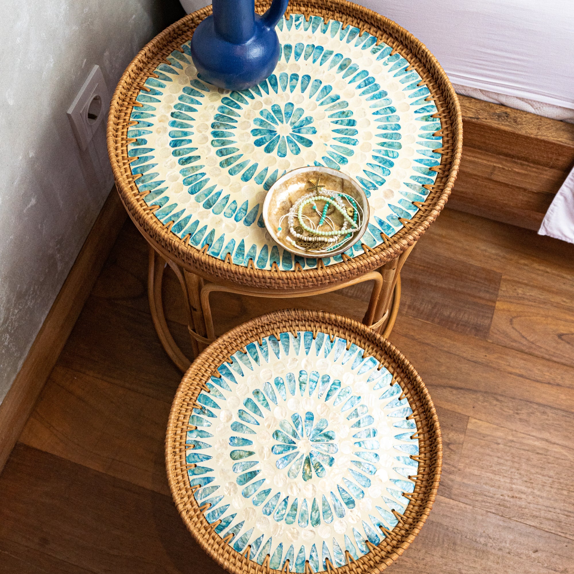 Serene Rattan Table Set