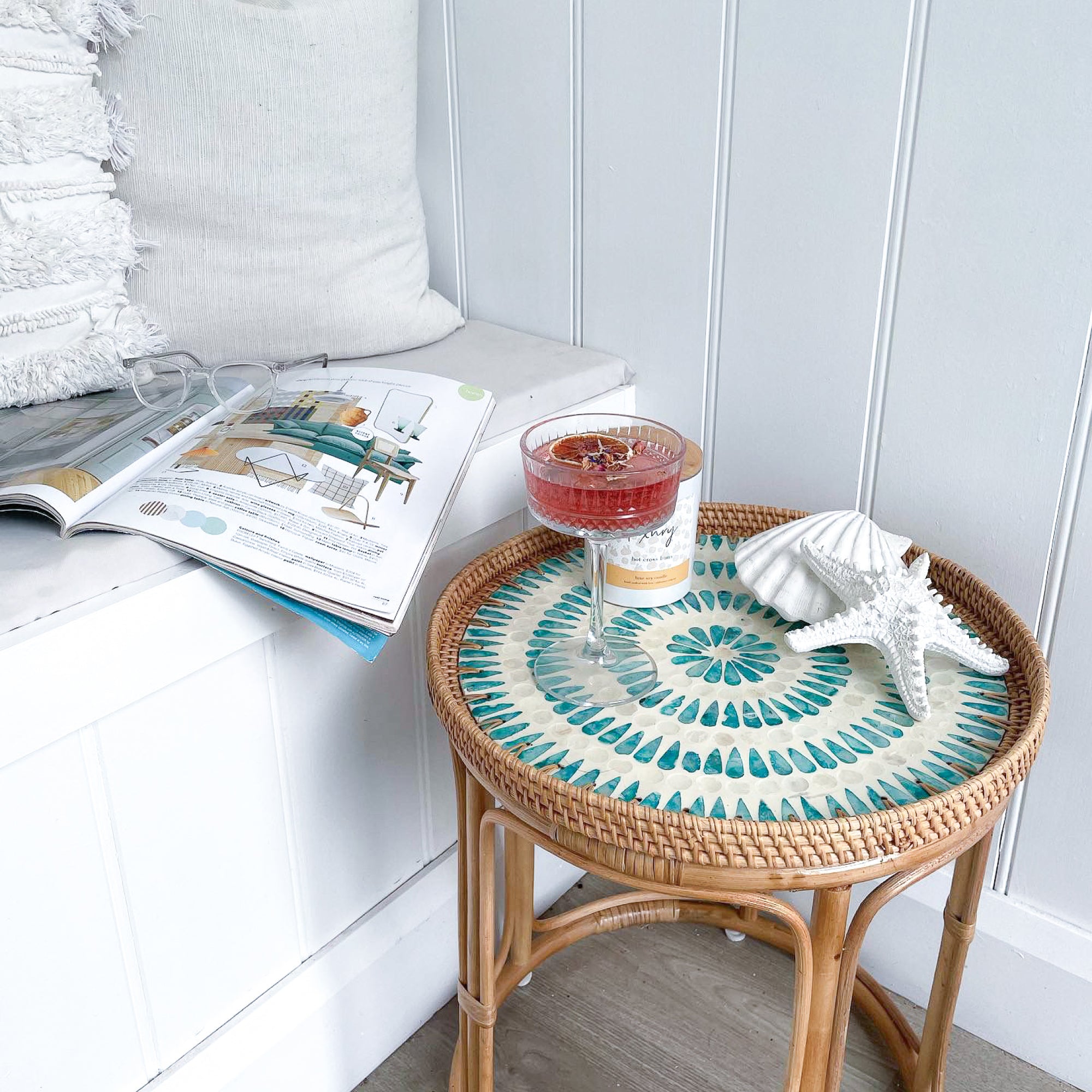 Serene Rattan Table