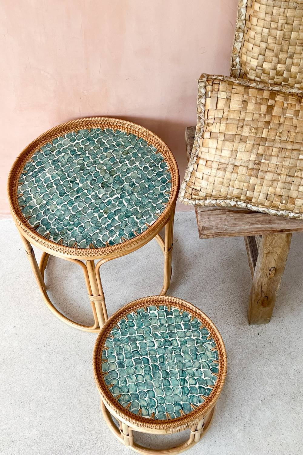 Sirena Rattan Table Set