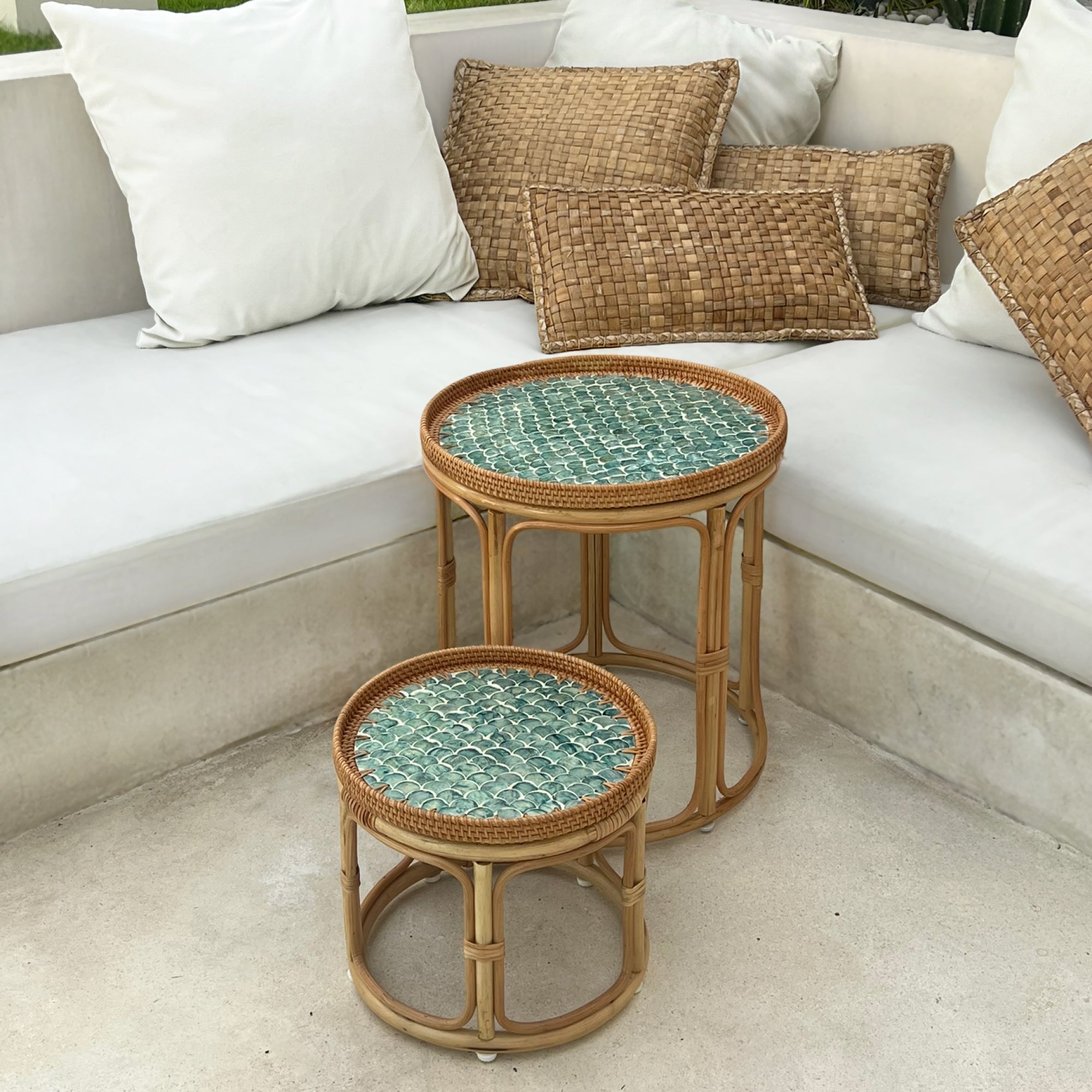 Sirena Rattan Table Set